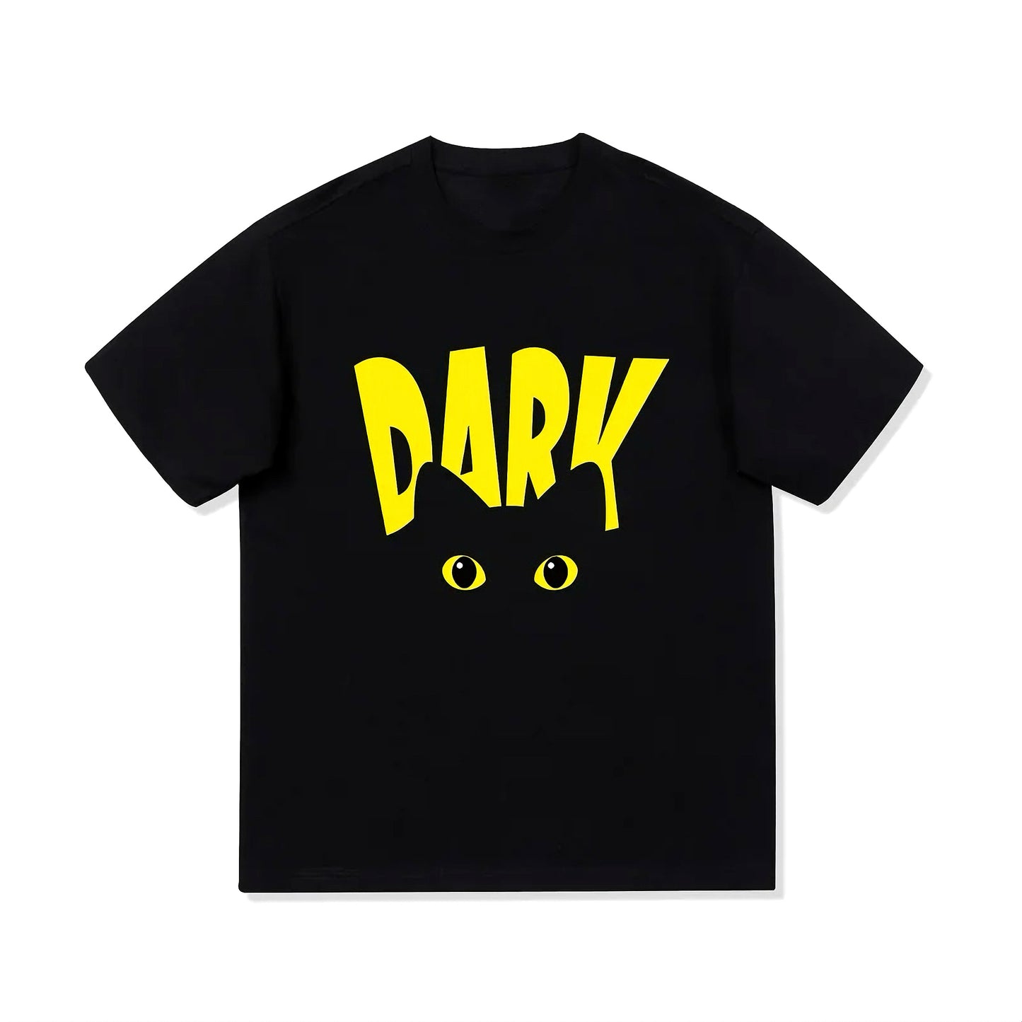 Dark Cat – Yellow Eyes Graphic T-Shirt
