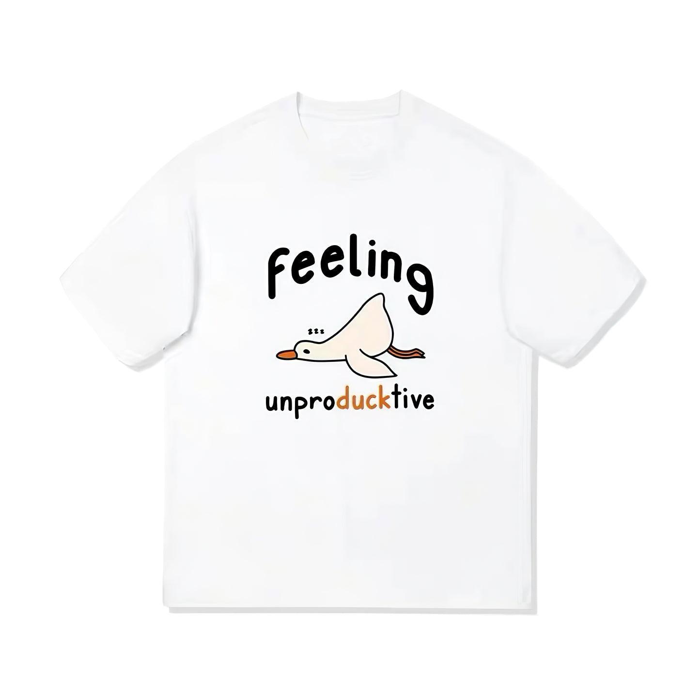 Feeling Unproducktive – Lazy Duck Graphic T-Shirt