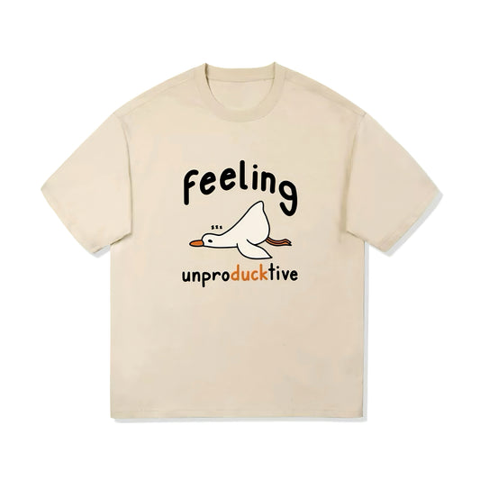 Feeling Unproducktive – Lazy Duck Graphic T-Shirt