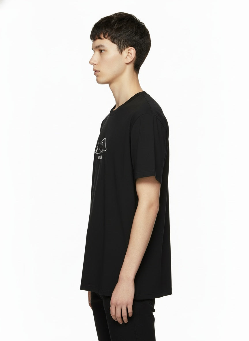 Not Today – Lazy Black Cat T-Shirt