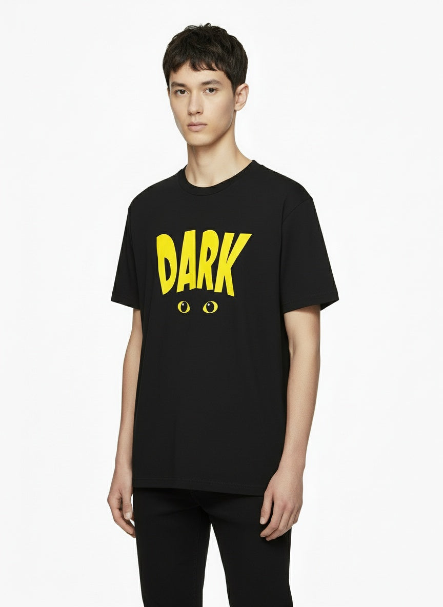 Dark Cat – Yellow Eyes Graphic T-Shirt