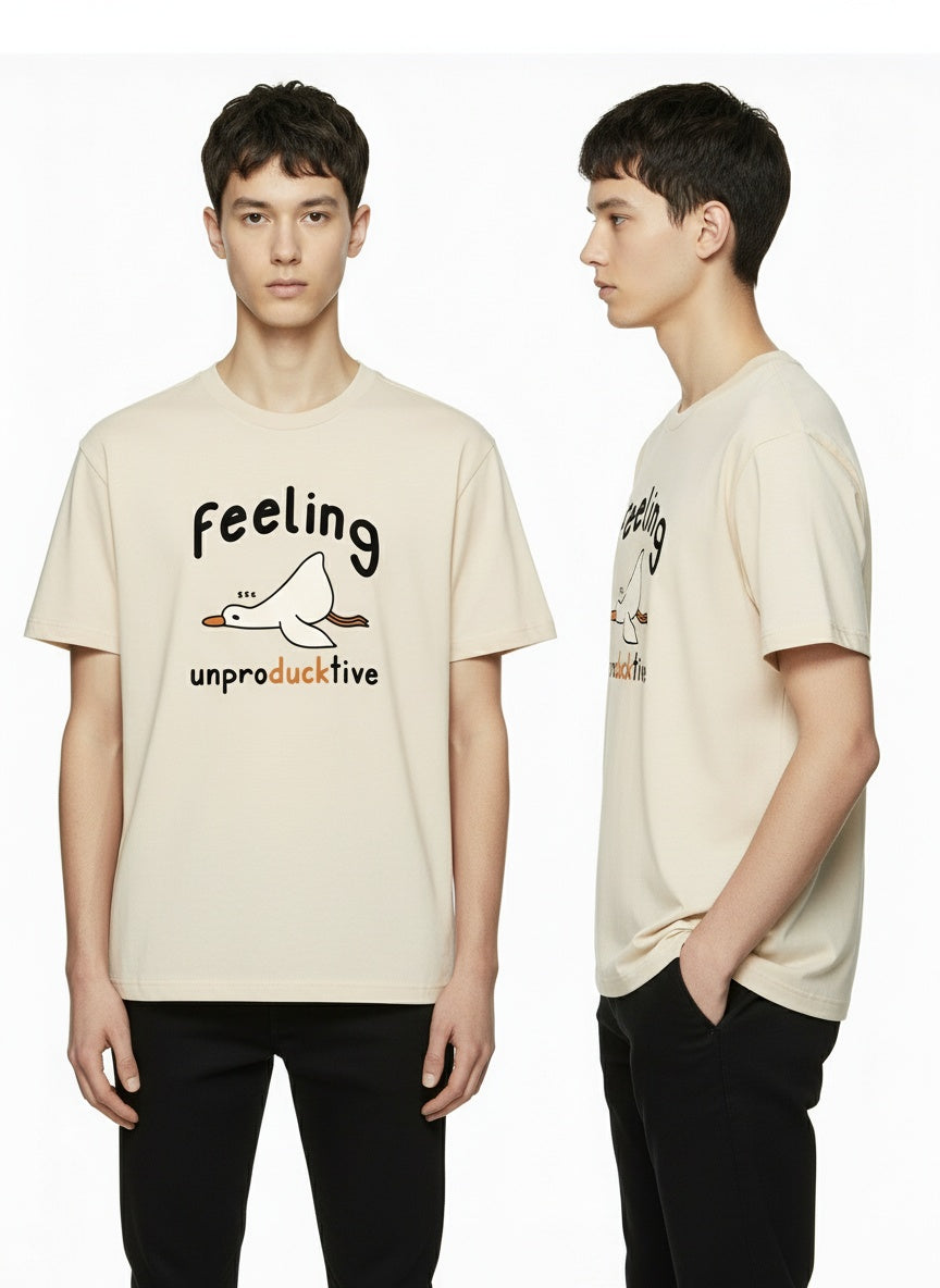 Feeling Unproducktive – Lazy Duck Graphic T-Shirt