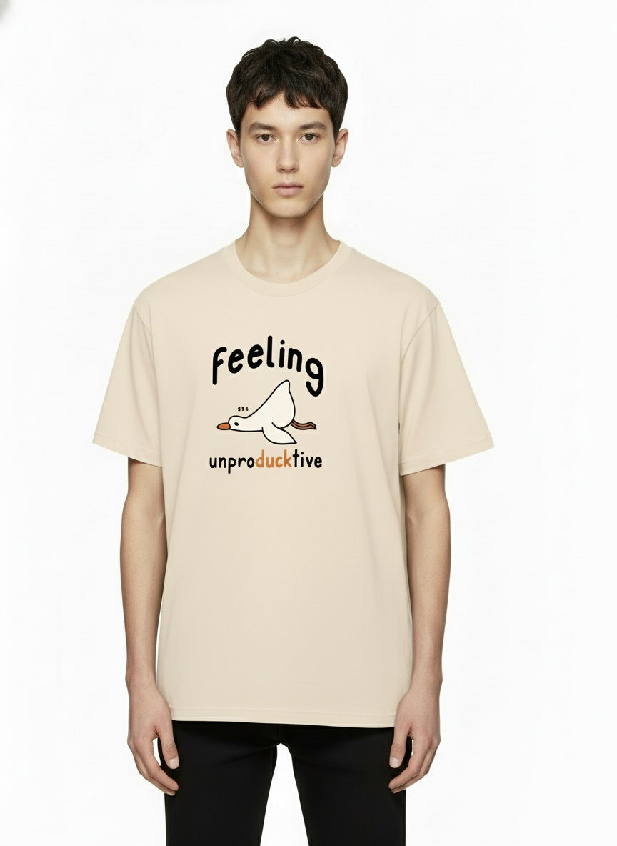 Feeling Unproducktive – Lazy Duck Graphic T-Shirt