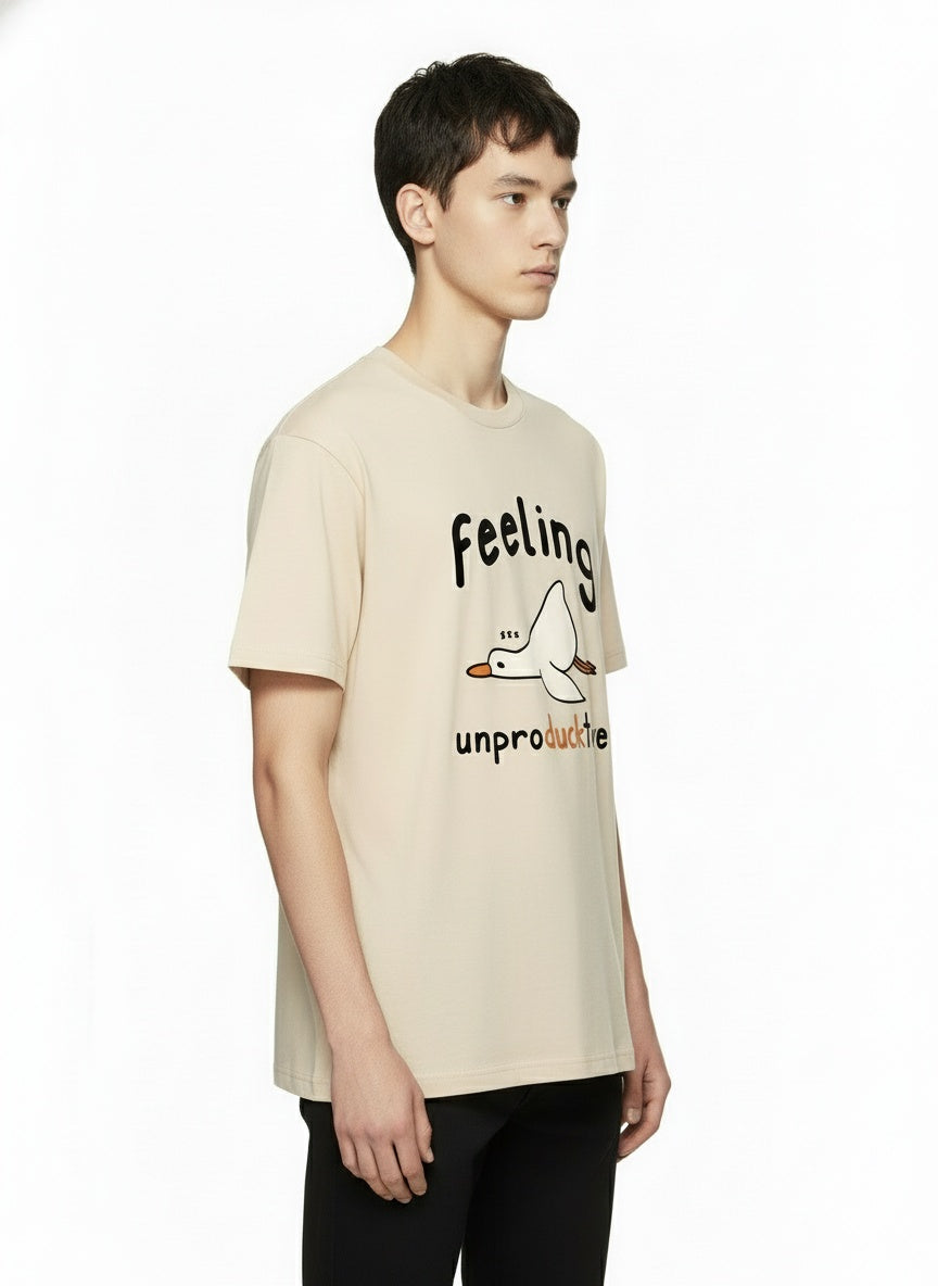 Feeling Unproducktive – Lazy Duck Graphic T-Shirt